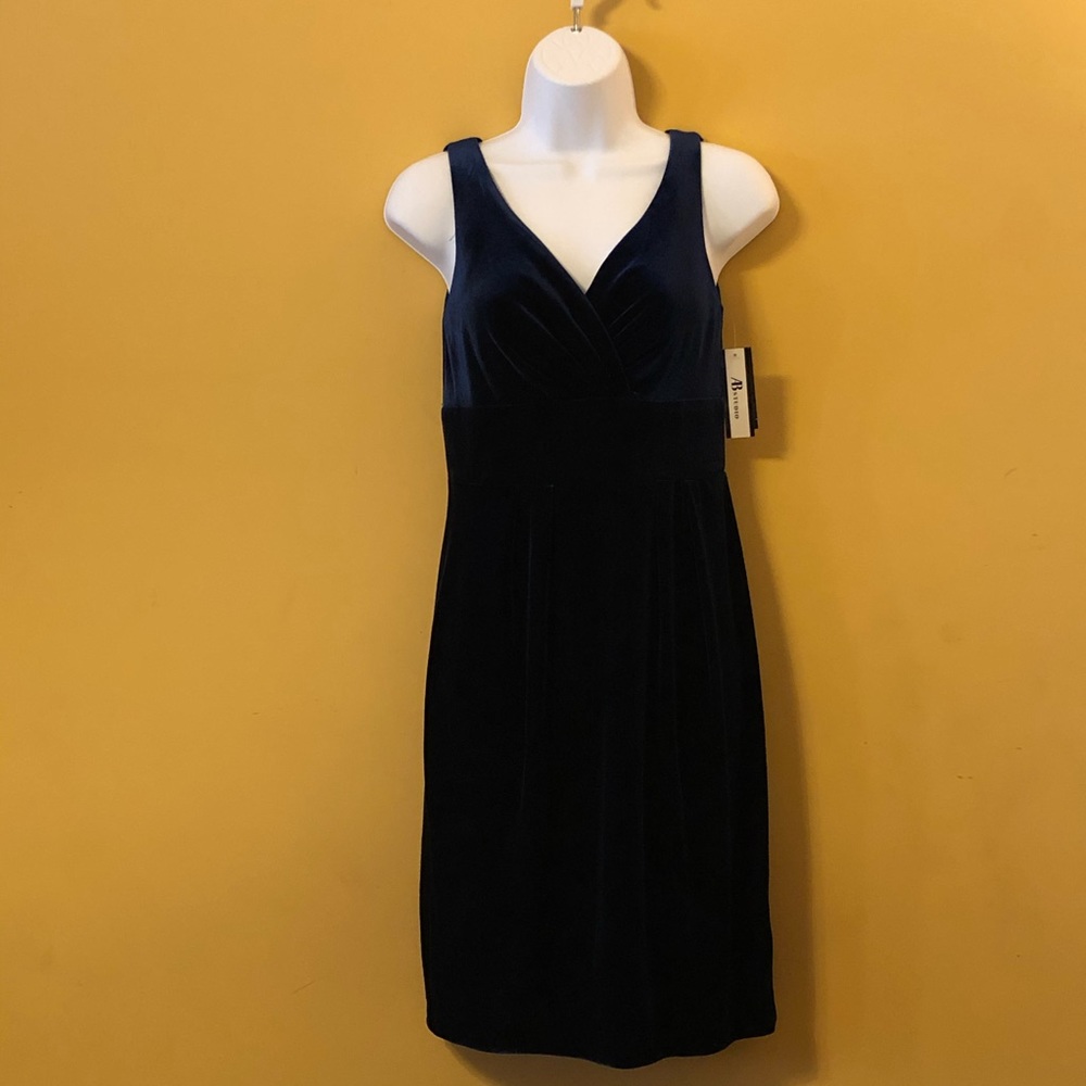 AB Studio NWT Sleeveless  Cobalt Blue Dress B15